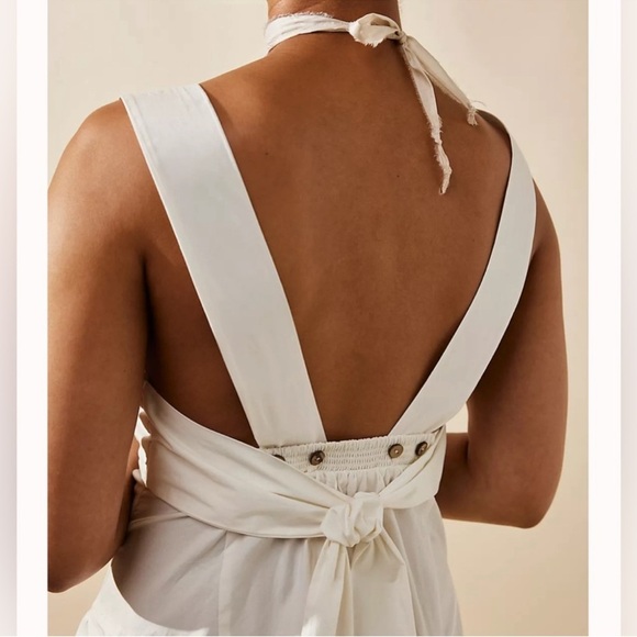 Free People Eye Catching Mini Dress in Ivory - Picture 5 of 13